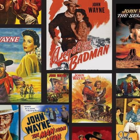 John Wayne Fabric Movie Scenes – Treasures Three