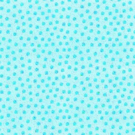 Bazoople Waterfall Tossed Dots Blue Fabric