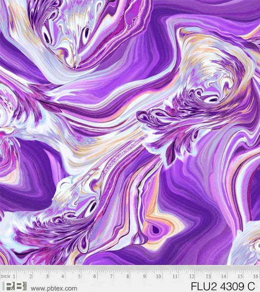 Fluidity 2 Large Swirl Purple Fabrc *