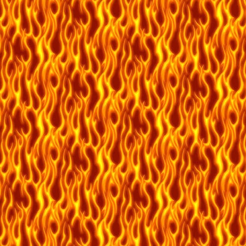 American Trucker Flames fabric *