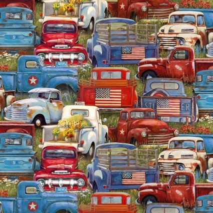 American Spirit Packed Trucks fabric