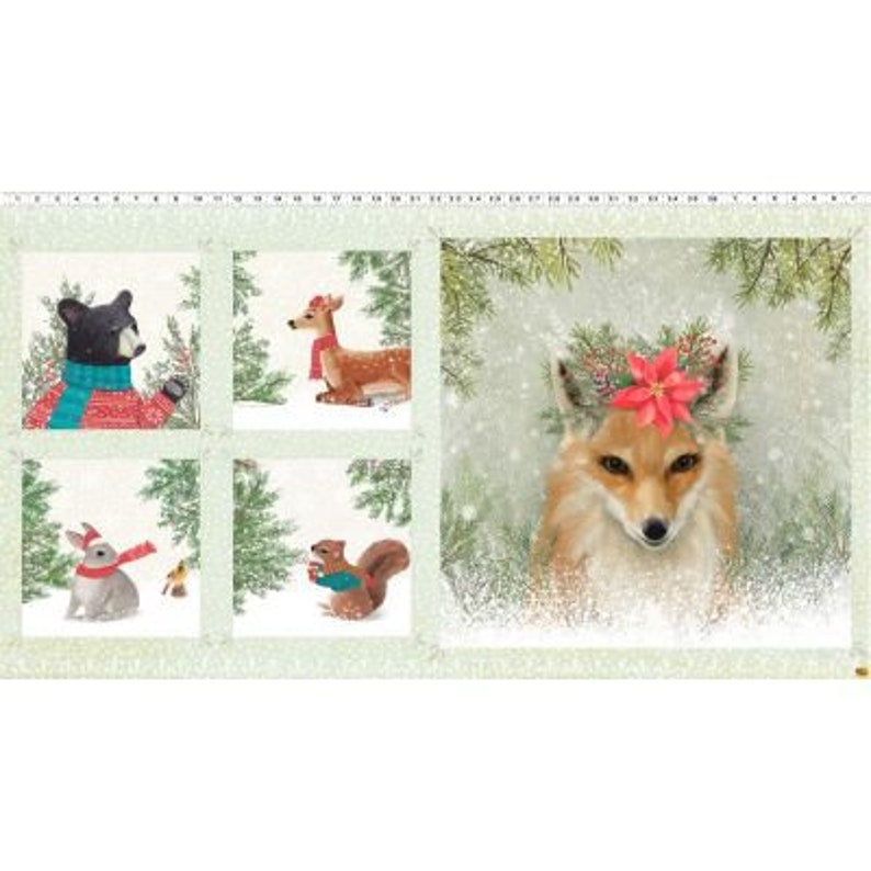 Enchanted Woodland Fabric Panel #40