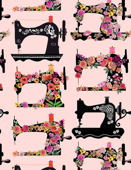 Floral Sewing Machine Fabric
